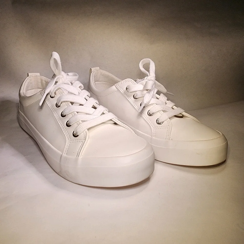 Esprit White Sneakers Womens Casual Lace Up‎ Comfortable Stylish Shoes